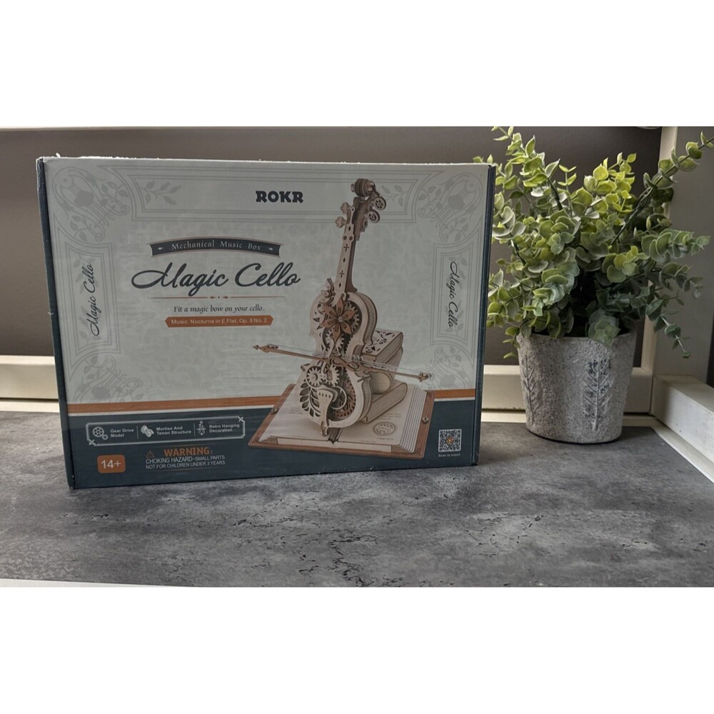 ROKR Mechanical Music Box "Magic Cello" New in package